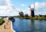 Norfolk broads moorings at How Hill