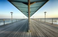 Boscombe pier in Bournemouth