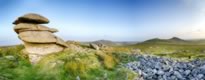 Showery tor on Bodmin moor near Camelford